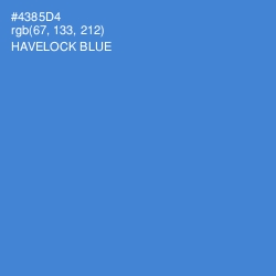 #4385D4 - Havelock Blue Color Image